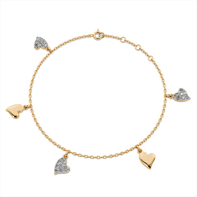 Stardust Scatter 9KT Gold Laboratory Grown Diamond Bracelet