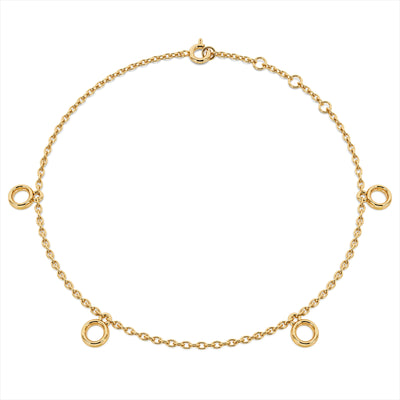 Dancing Bezel 9KT Gold Laboratory Grown Diamond Bracelet