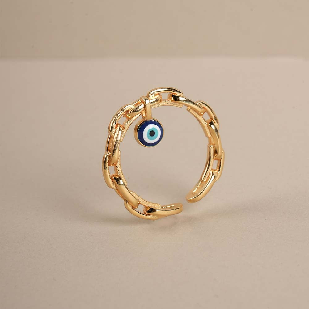 Evil Eye charm 925 silver Ring