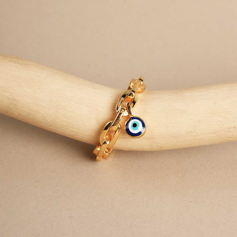 Evil Eye charm 925 silver Ring