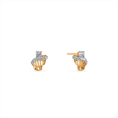 Show Stopping 9KT Gold Laboratory Grown Diamond Earrings