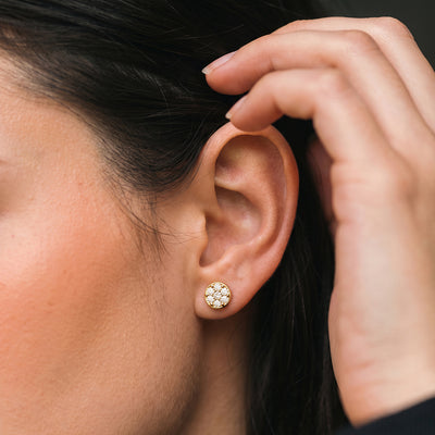 Sunwheel Spark 9KT Gold Laboratory Grown Diamond Earrings