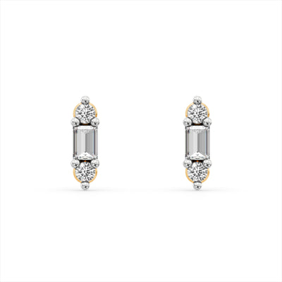 Link Passage 9KT Gold Laboratory Grown Diamond Earrings