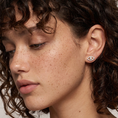 Mystic Gaze 9KT Gold Laboratory Grown Diamond Earrings