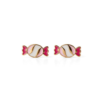 Sweet Candy 9KT Gold Stud Earrings for Kids