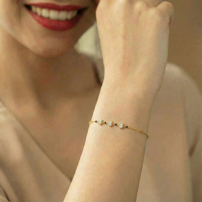 Kairo 9KT Gold Laboratory Grown Diamond Mangalsutra Bracelet
