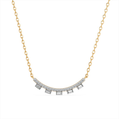 Celestial Arc 9KT Gold Laboratory Grown Diamond Necklace