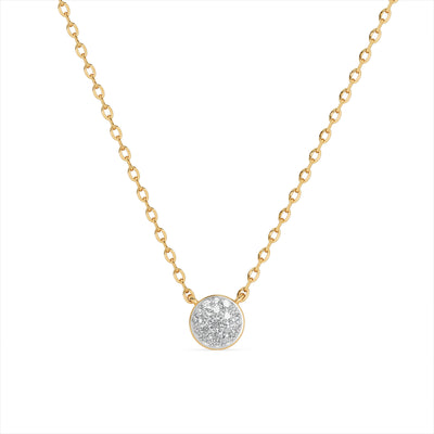 Lunar Cascade 9KT Gold Laboratory Grown Diamond Necklace