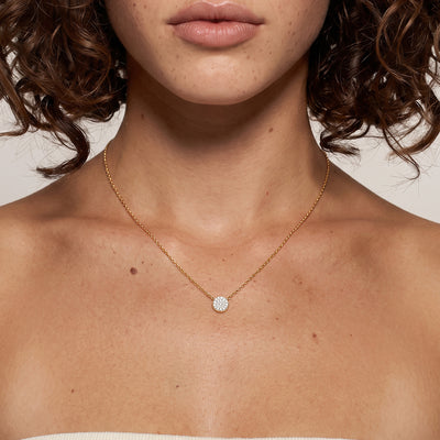 Lunar Cascade 9KT Gold Laboratory Grown Diamond Necklace