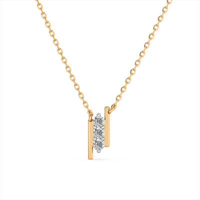 Celestial Ladder 9KT Gold Laboratory Grown Diamond Necklace