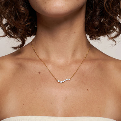 Cascade Glow 9KT Gold Laboratory Grown Diamond Necklace