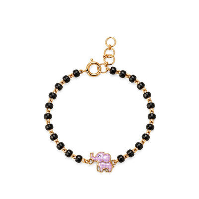 Cute Elephant 9KT Gold Nazariya for Kids