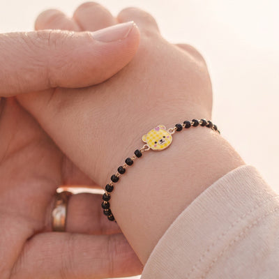 Cute Bear 9KT Gold Nazariya for Kids