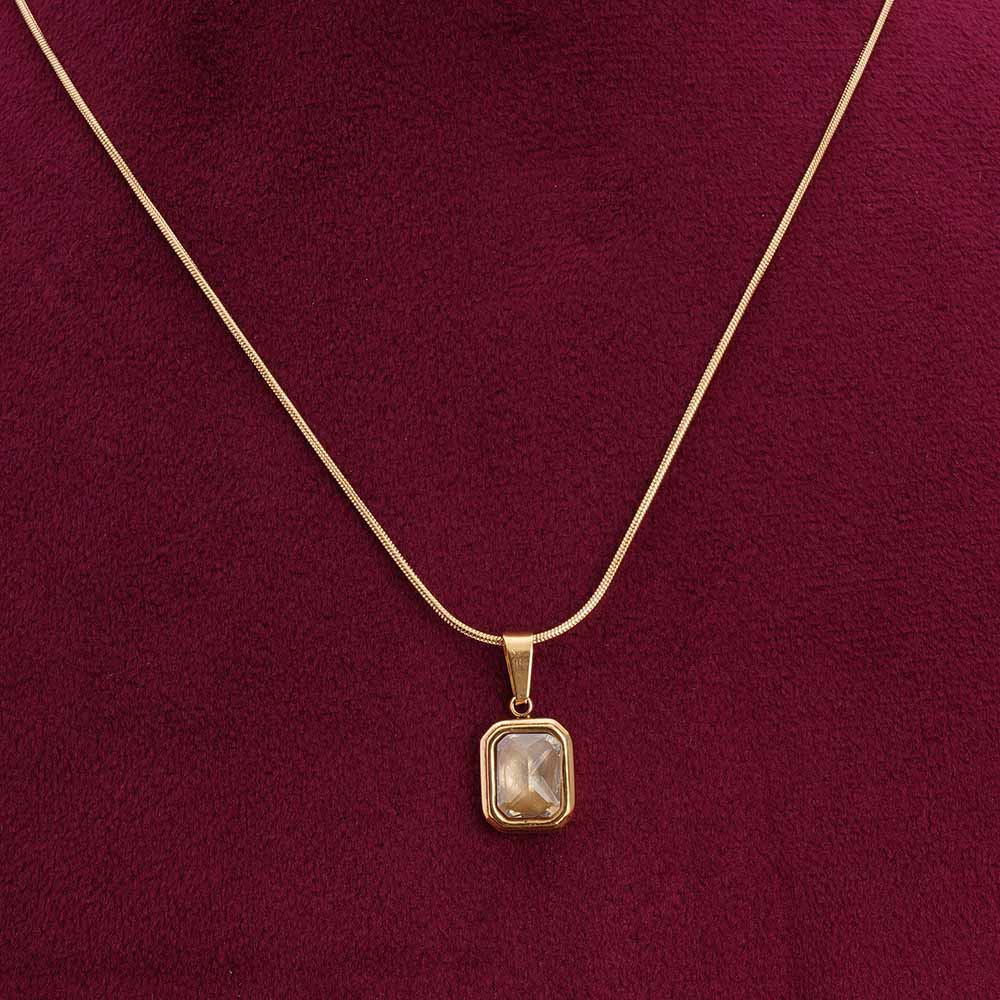 Everyday Exquisite Yellow Stone Gold Necklace