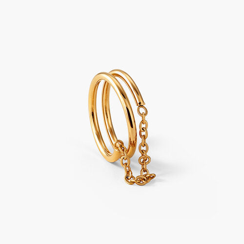 Tassel Chain Spiral Ring
