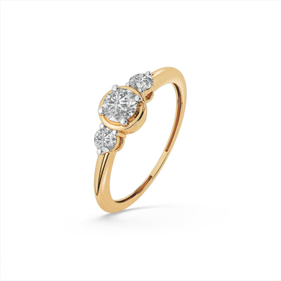 Scarlet Crown 9KT Gold Laboratory Grown Diamond Ring