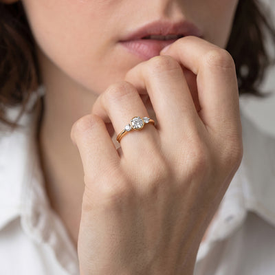 Scarlet Crown 9KT Gold Laboratory Grown Diamond Ring