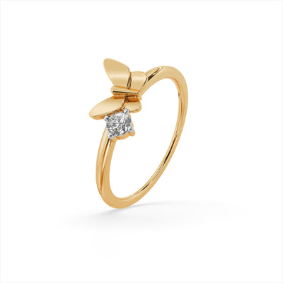 Fluttering Grace 9KT Gold Laboratory Grown Diamond Ring