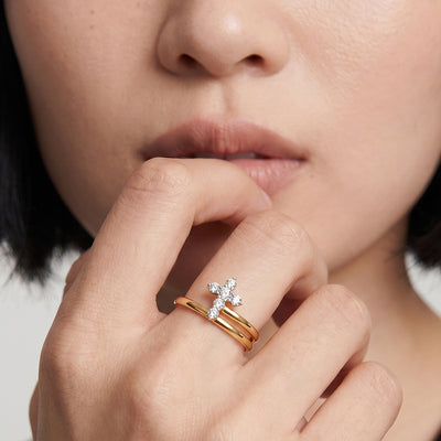 Opaline Bloom 9KT Gold Laboratory Grown Diamond Ring