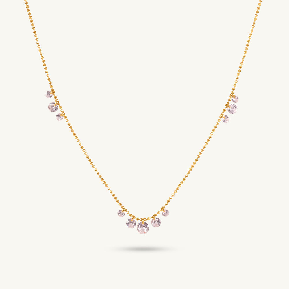 Dainty Curve Diamond NecklaceTEST