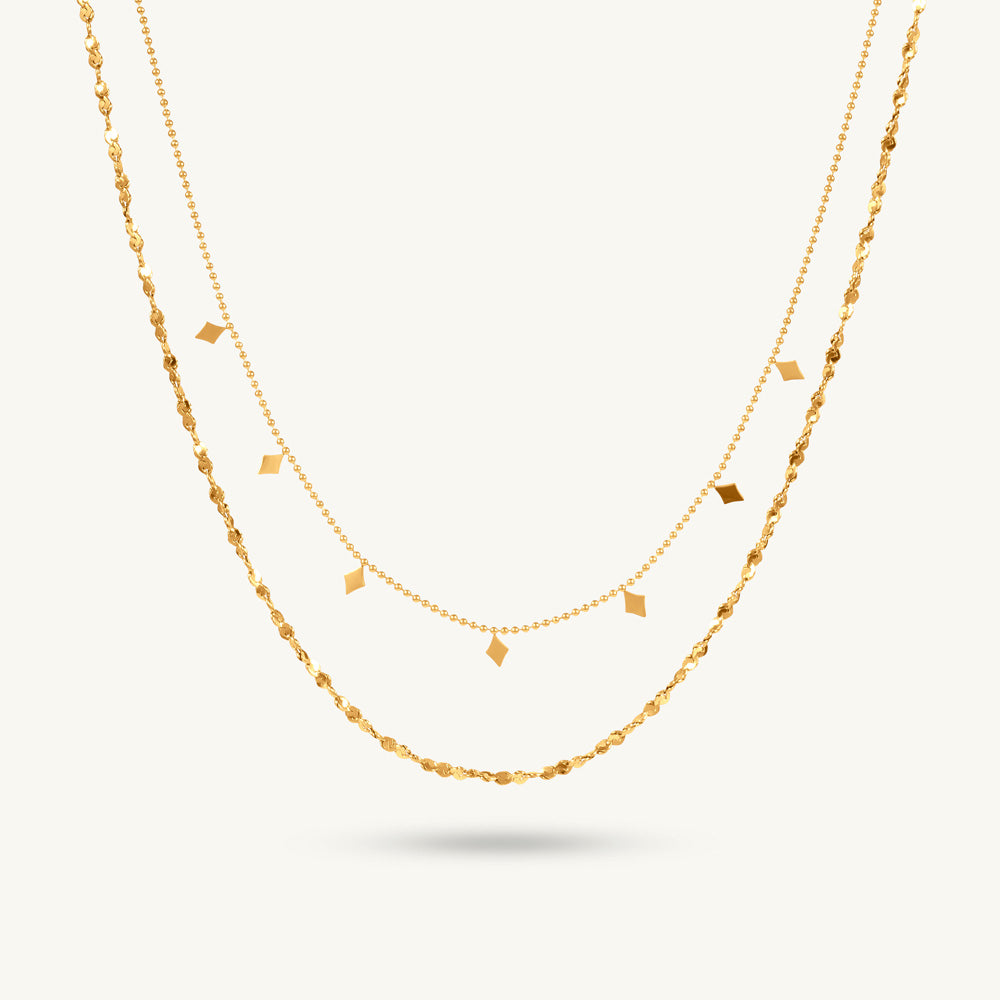 Star Charm Double Layered NecklaceTEST