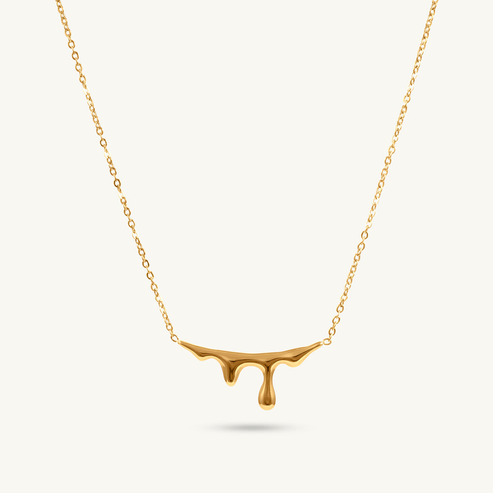 Branch Design Gold Pendant NecklaceTEST