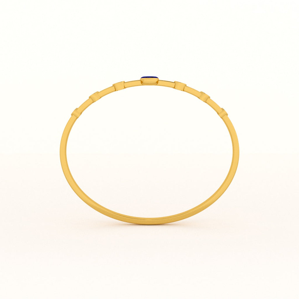 Evil Eye 925 Stone Band Ovel Bracelet