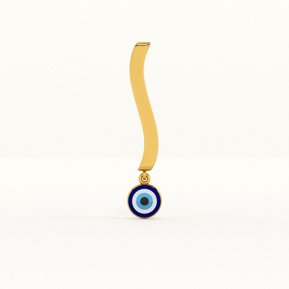 Evil Eye Wave 925 Silver Watch Charm