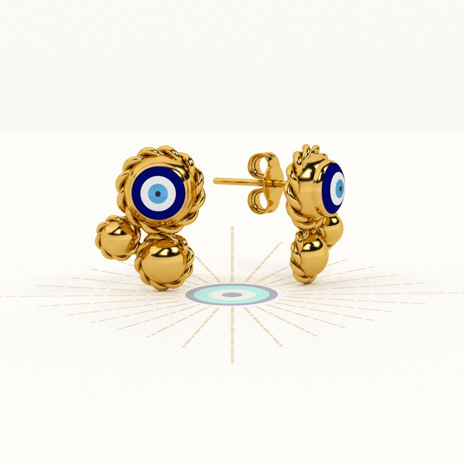 Evil Eye Arcana 925 Silver Studs