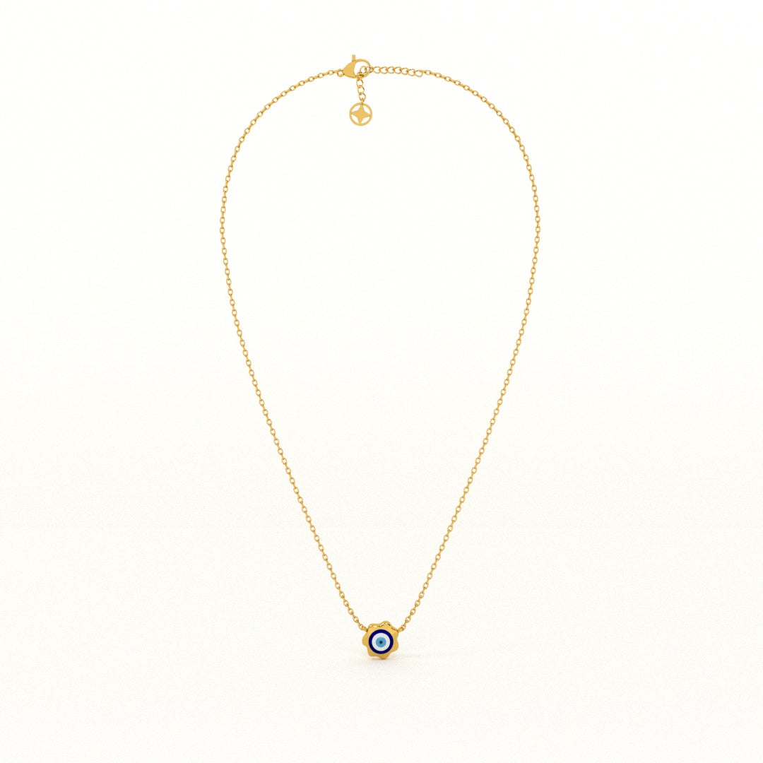 Evil Eye Playful 925 Silver Necklace