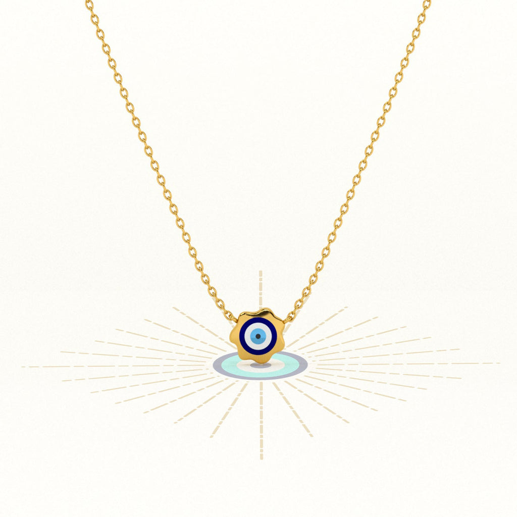 Evil Eye Playful 925 Silver Necklace