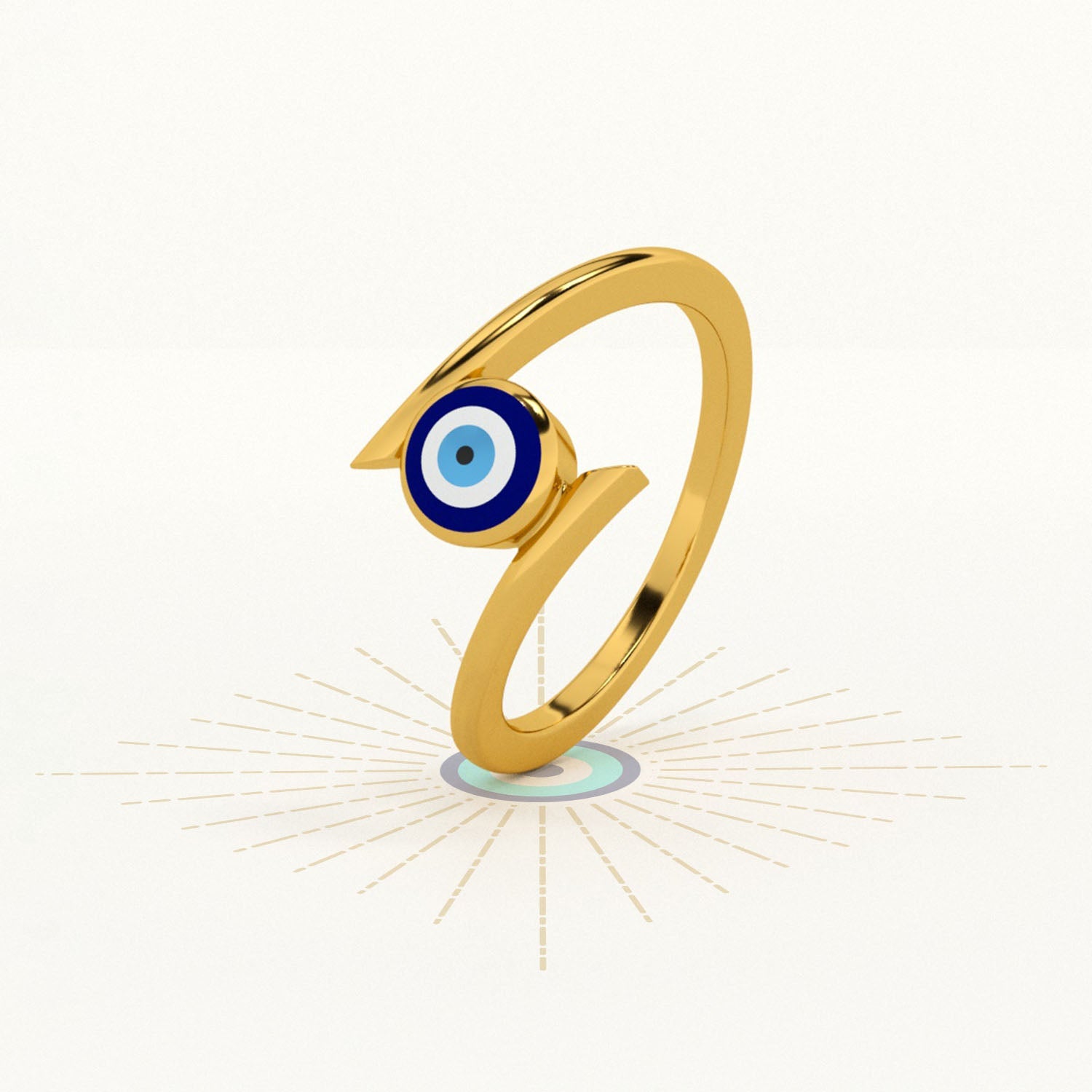 Evil Eye Mirage 925 Silver Ring