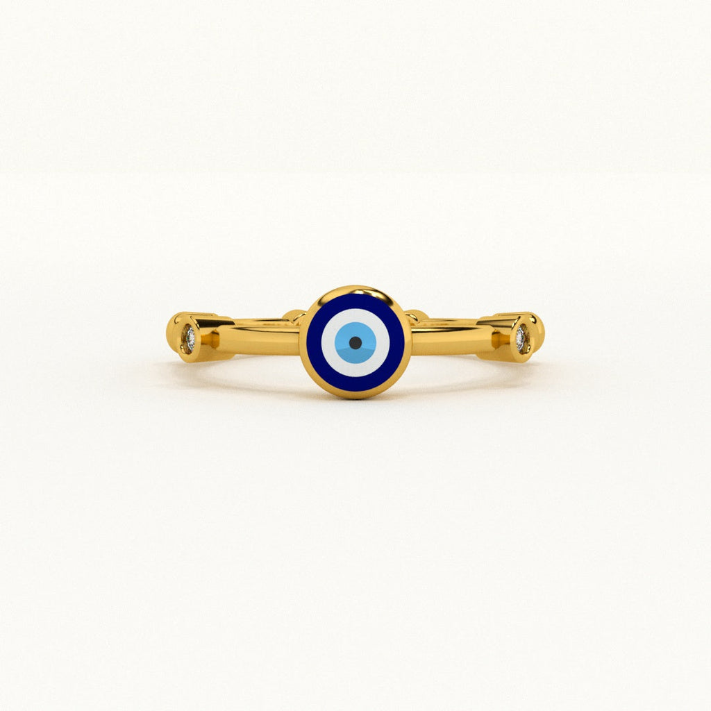 Evil Eye 925 Stone Band Ring