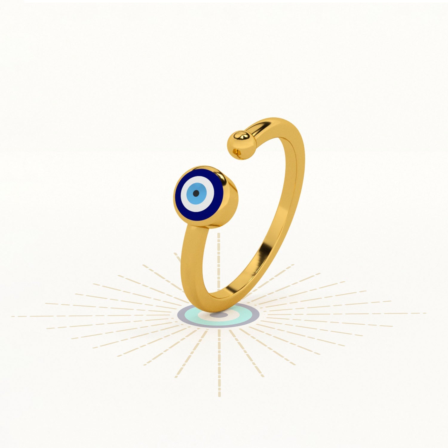 Evil Eye Oracle 925 Silver Ring