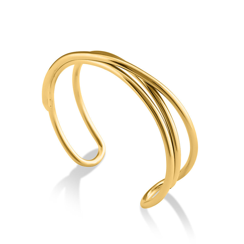 Golden Triad Cuff Bracelet