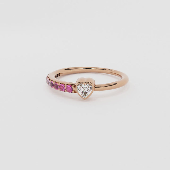 Blush Bloom Rose Gold 925 Silver Ring