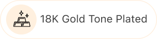18K Gold Tone Plated